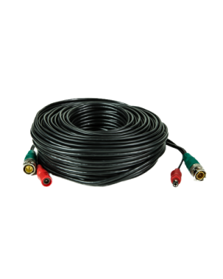 100 Ft RG59 Pre-Made Siamese Cable for HD-SDI/TVI/CVI/AHD, etc
