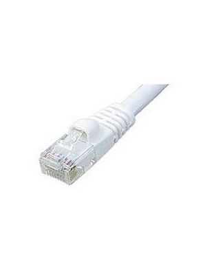 100 ft Cat5e Network Cable: White, 350MHz, 24AWG, Molded/Snagless Boots