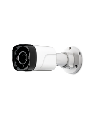 Clinton Electronics Outdoor Bullet Camera: CE-B10HDL EX-SDI & HD-CVI/TVI/AHD, 2MP 1080P, 2.8~8mm, 2 IR LEDs, 12V, White, NDAA/TAA, 3yr