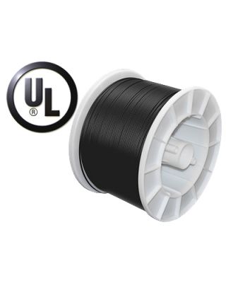 1000 Ft Siamese Power/Video Spool Cable: Black, UL-Listed, 18/2, 95% Copper (for analog, HD-SDI)