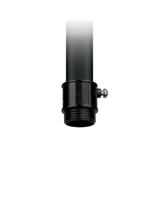 Clinton Electronics CE-CPCA-B 3/4” EMT Threaded Conduit Adapter w/ Philips Set-screw for Telescoping Camera Poles, Black