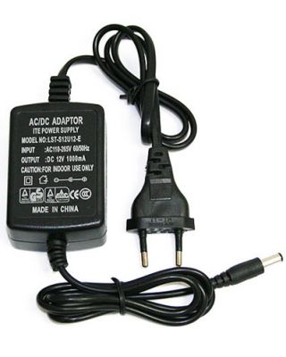 European Union EU 12v DC International Power Adapter 1A 1000mA, Not for use in USA