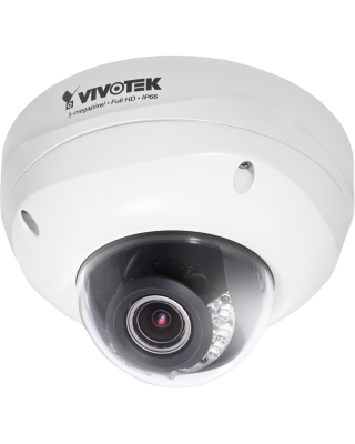 Vivotek 5MP Smart Focus IP66 IK10 Extreme Weather Support Smart Stream Fixed IR Dome Network IP Camera-FD8381-EV