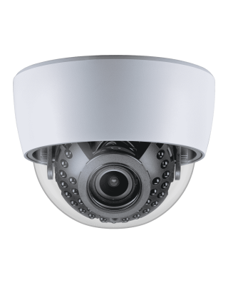 Clinton Electronics Indoor Dome Camera: CE-IDX2HD EX-SDI & HD-CVI/TVI/AHD, 2MP 1080P, 2.8~12mm, 29 IR LEDs, 12/24V, White, UL/NDAA/TAA, 3yr