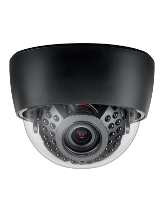 Clinton Electronics Indoor Dome Camera: CE-IDX50B HD-CVI/TVI/AHD, 2MP 1080P or CVBS, 2.8~12mm, S8, 29 IR LEDs, 12/24V, Black, UL/NDAA/TAA, 3yr