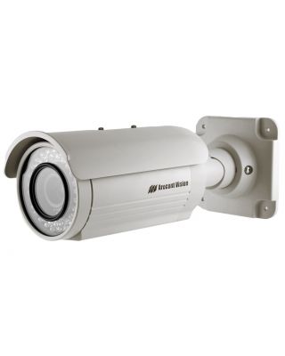 Arecont Vision MegaView 3MP Day/Night H.264/MJPEG IR Bullet IP Camera: 4.5-10mm Varifocal Lens IP66 3-axis 12v DC/24v AC Heater PoE 3yr