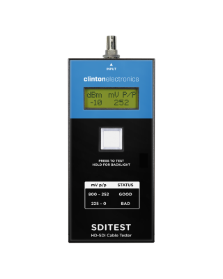 HD-SDI Cable Tester, Includes 9V Battery
