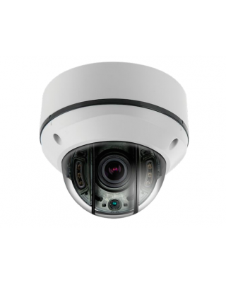 Eyemax 2MP 1080p IR Vandal Dome EX-SDI Camera: Ivory, 2.8-12mm Motorized, 25m Infrared, Auto-Iris, 12v DC, IP68, CVBS, 3yr