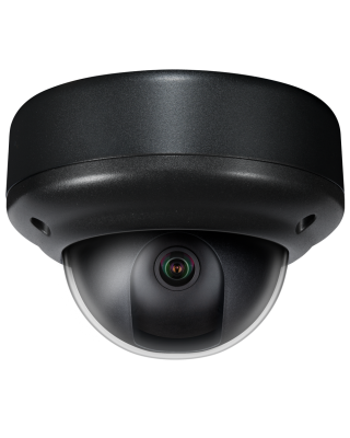 Clinton Electronics Vandal X Outdoor Dome Camera: CE-VX180QHDB EX-SDI 4MP & HD-CVI/TVI/AHD, 180° Fisheye Lens, 12/24v DC/PoC, Black, NDAA/TAA, 3yr