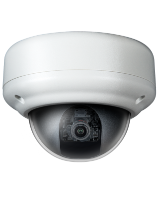 Clinton Electronics Vandal X Outdoor Dome Camera: CE-VX1HDL EX-SDI & HD-CVI/TVI/AHD, 2MP 1080P, 2.8~8mm, 12/24V, White, UL/NDAA/TAA, 3yr