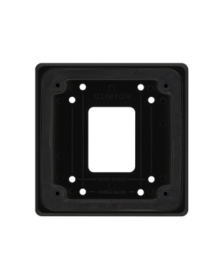 Clinton Electronics Vandal X: CE-VXAPB Adapter Plate for VXWBB, adapts to Double Gang & 4” Round Box, Black, NDAA/TAA