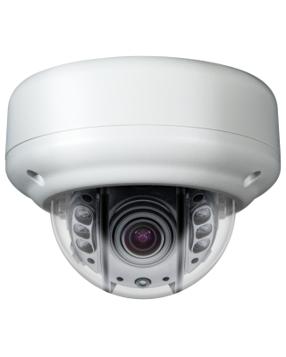 Clinton Electronics Vandal X Outdoor Dome Camera: CE-VX30 Analog, 700 TVL, 2.8~12mm, 6 IR LEDs, IR Shield, 12/24V, White, UL/NDAA/TAA, 3yr