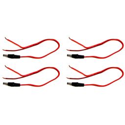 2.1mm Male Power Pigtail Connector - 4PK